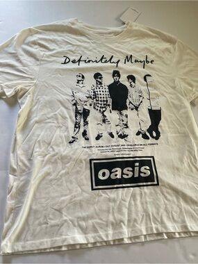 Goodfellow & Co White Short-Sleeve Band Graphic Tee